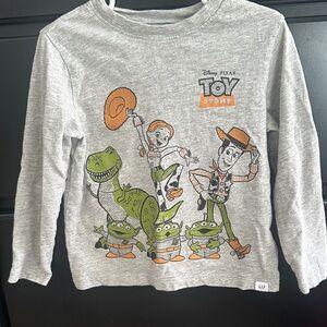 GAP Gray Toy Story Long Sleeve Shirt